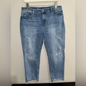 Old Navy Light Blue Mid Rise Boyfriend Jeans